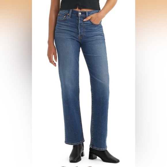 Levi’s Ribcage Straight Full Length Jeans - Picture 1 of 6